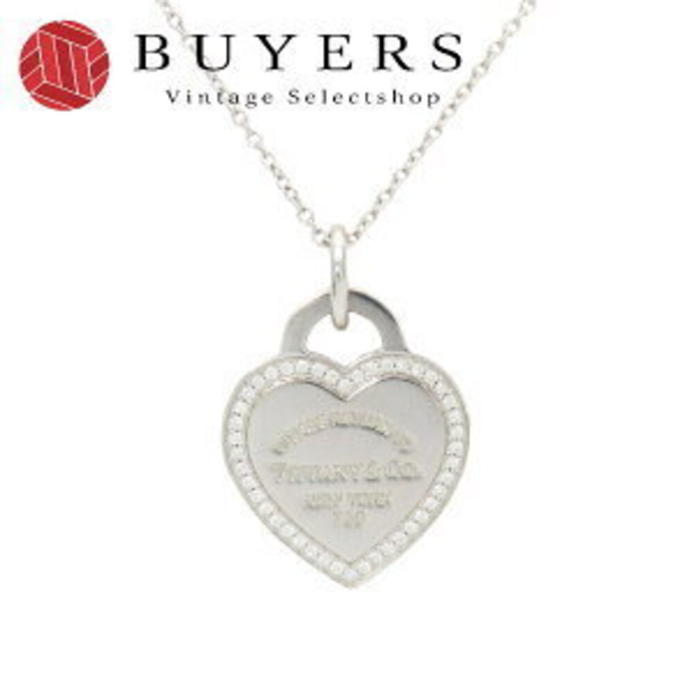 Tiffany Co Return to Tiffany Heart necklace White diamond lovely